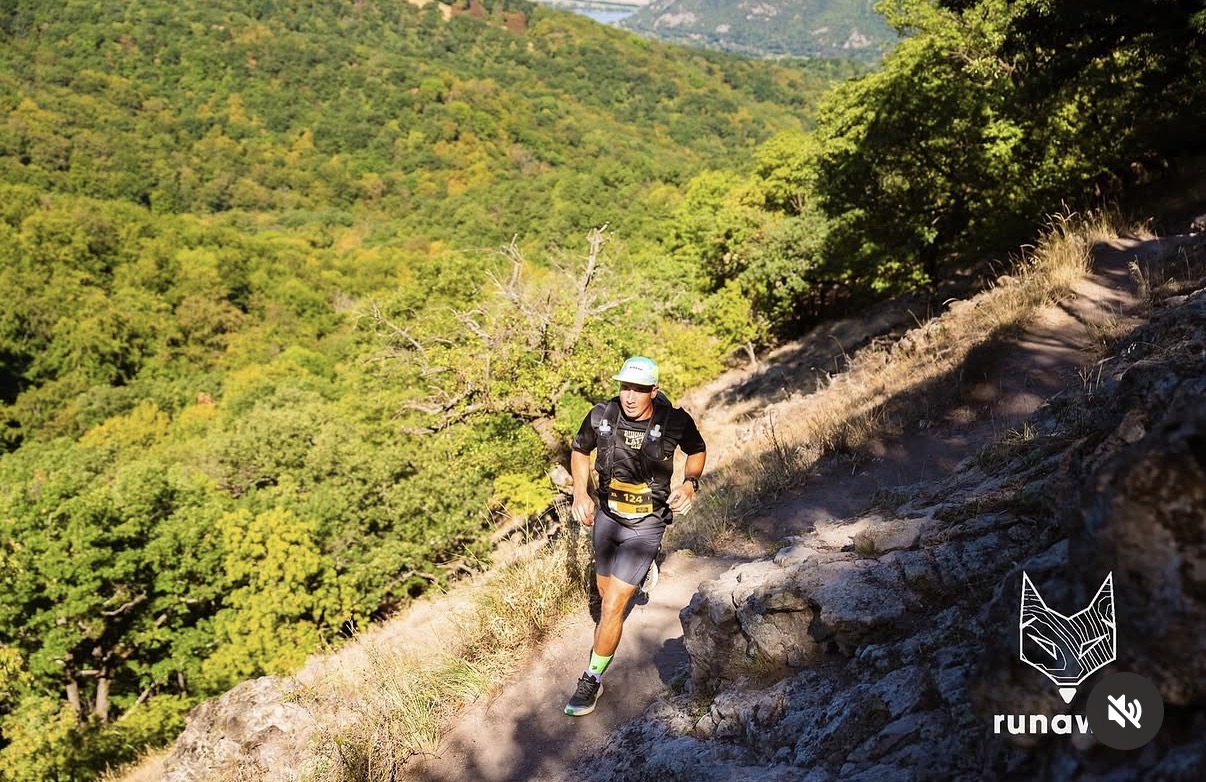 Mountain trail running